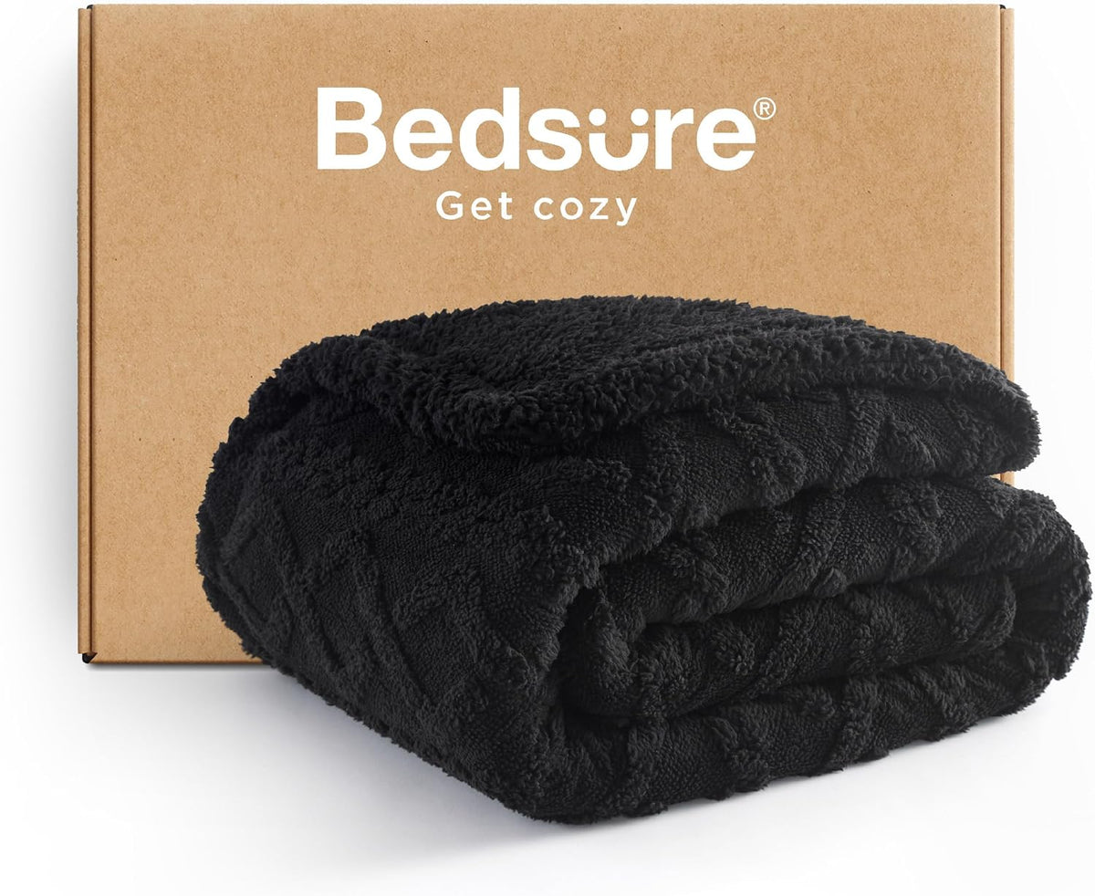 Bedsure Sherpa Fleece Throw Blanket - Extra Soft Cozy Blanket 50x60