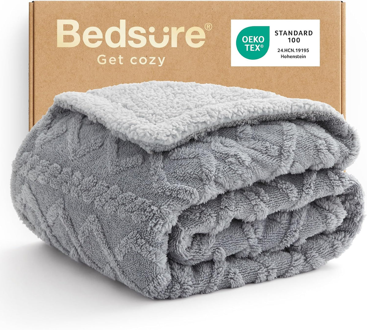 Bedsure Sherpa Fleece Throw Blanket - Extra Soft Cozy Blanket 50x60